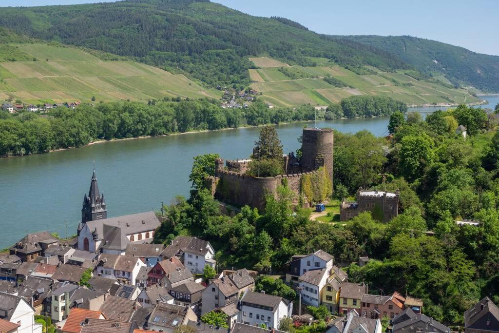 Niederheimbach Rheintal-Ferien - 90 Qm Ferienwohnung Mit Wine & Style - Dein Urlaub Am Rhein מראה חיצוני תמונה